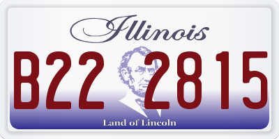 IL license plate B222815