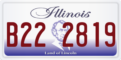 IL license plate B222819