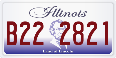 IL license plate B222821