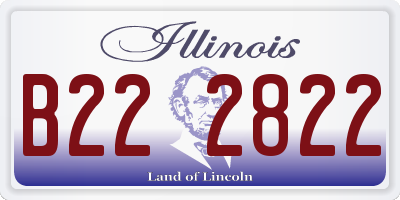 IL license plate B222822