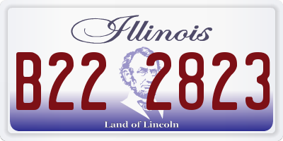 IL license plate B222823