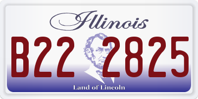 IL license plate B222825
