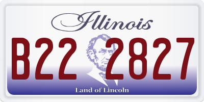 IL license plate B222827