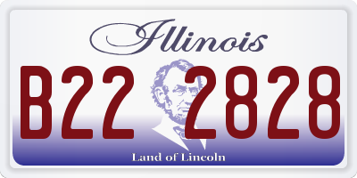 IL license plate B222828