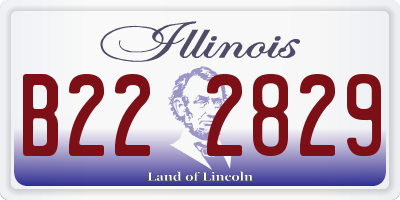 IL license plate B222829