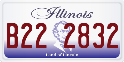 IL license plate B222832