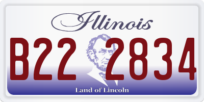 IL license plate B222834