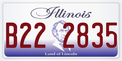 IL license plate B222835