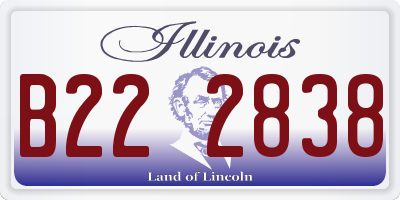 IL license plate B222838