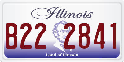 IL license plate B222841