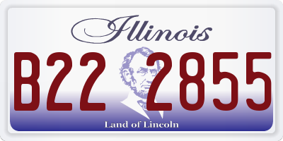 IL license plate B222855