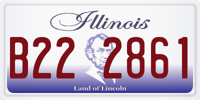 IL license plate B222861