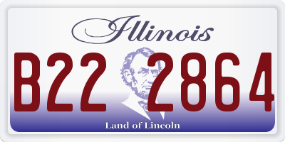 IL license plate B222864