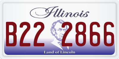 IL license plate B222866