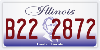 IL license plate B222872