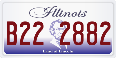 IL license plate B222882