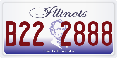 IL license plate B222888