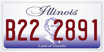 IL license plate B222891