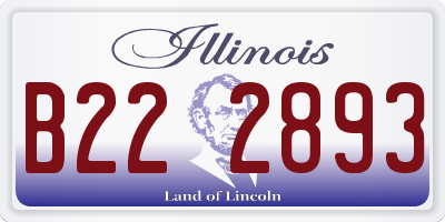 IL license plate B222893