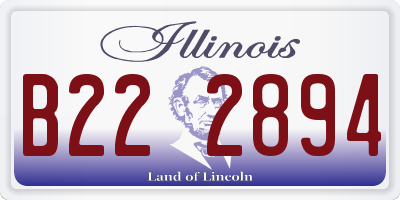 IL license plate B222894