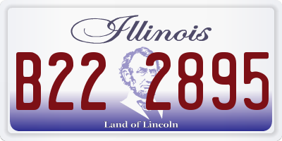 IL license plate B222895