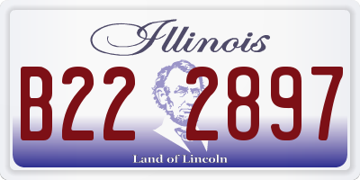 IL license plate B222897