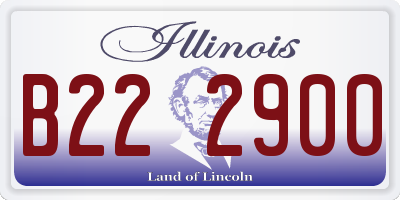 IL license plate B222900