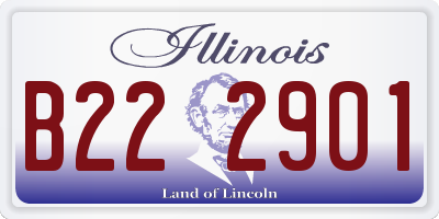 IL license plate B222901