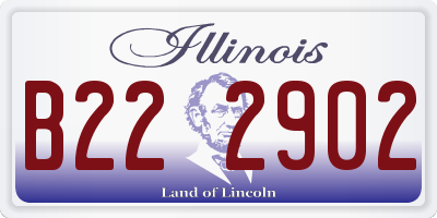 IL license plate B222902