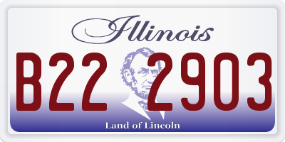 IL license plate B222903