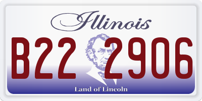 IL license plate B222906