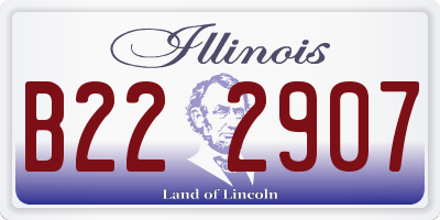 IL license plate B222907