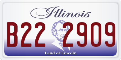IL license plate B222909