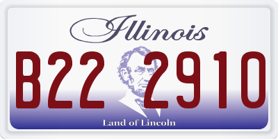 IL license plate B222910