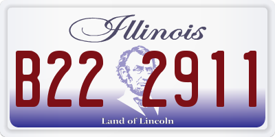 IL license plate B222911