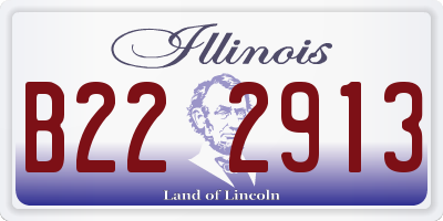IL license plate B222913