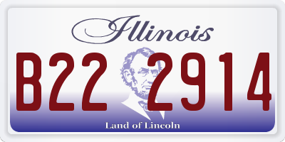 IL license plate B222914
