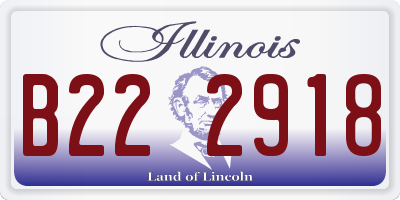 IL license plate B222918