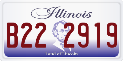 IL license plate B222919