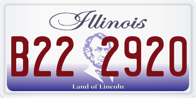 IL license plate B222920
