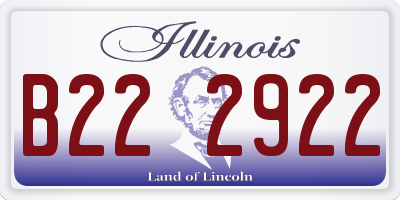 IL license plate B222922