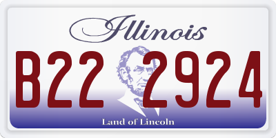 IL license plate B222924