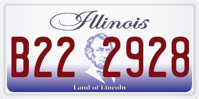 IL license plate B222928