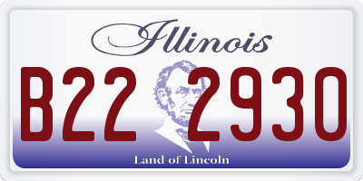 IL license plate B222930