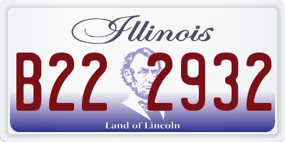 IL license plate B222932