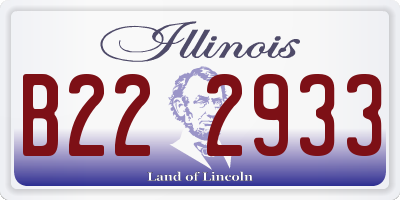 IL license plate B222933
