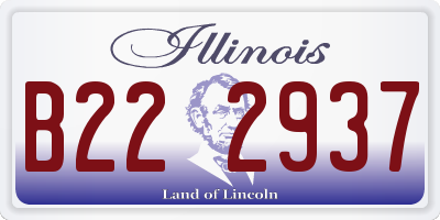 IL license plate B222937