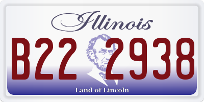 IL license plate B222938