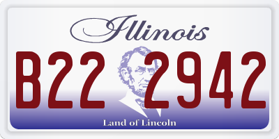 IL license plate B222942