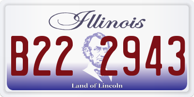 IL license plate B222943